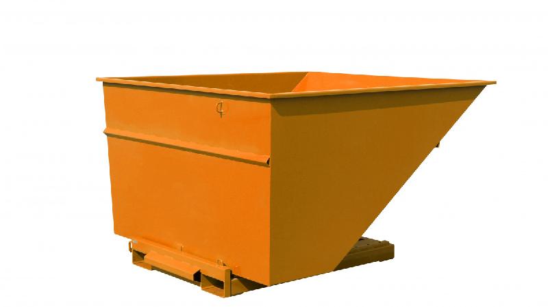 Benne auto-basculante 2500 kg - Volume 2000L - Orange_0