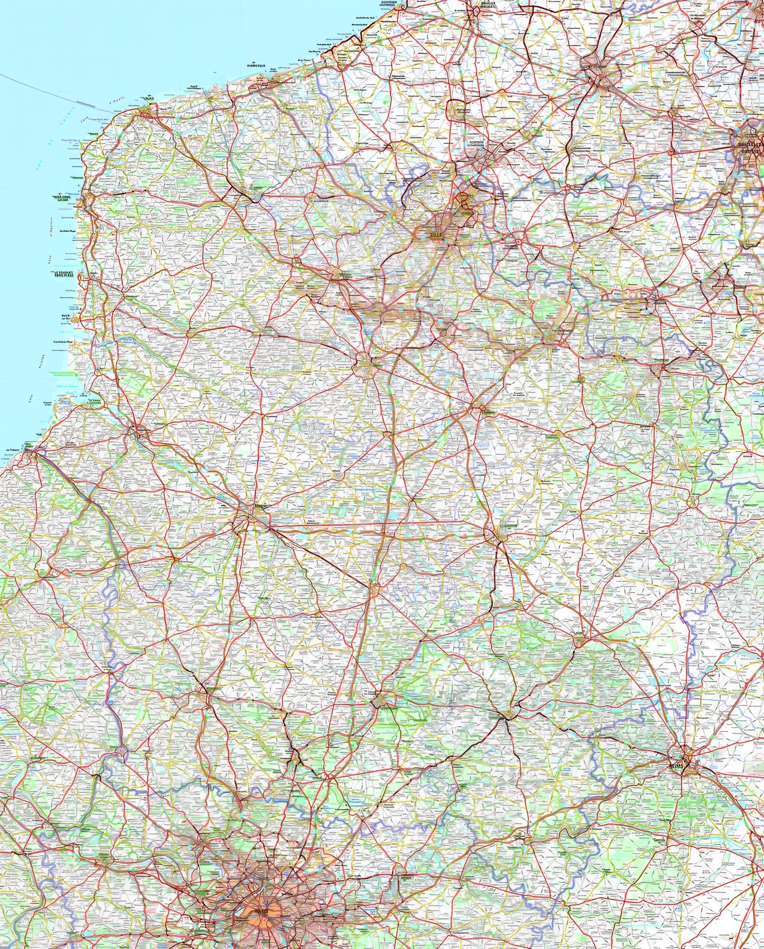 Carte haut de france michelin_0