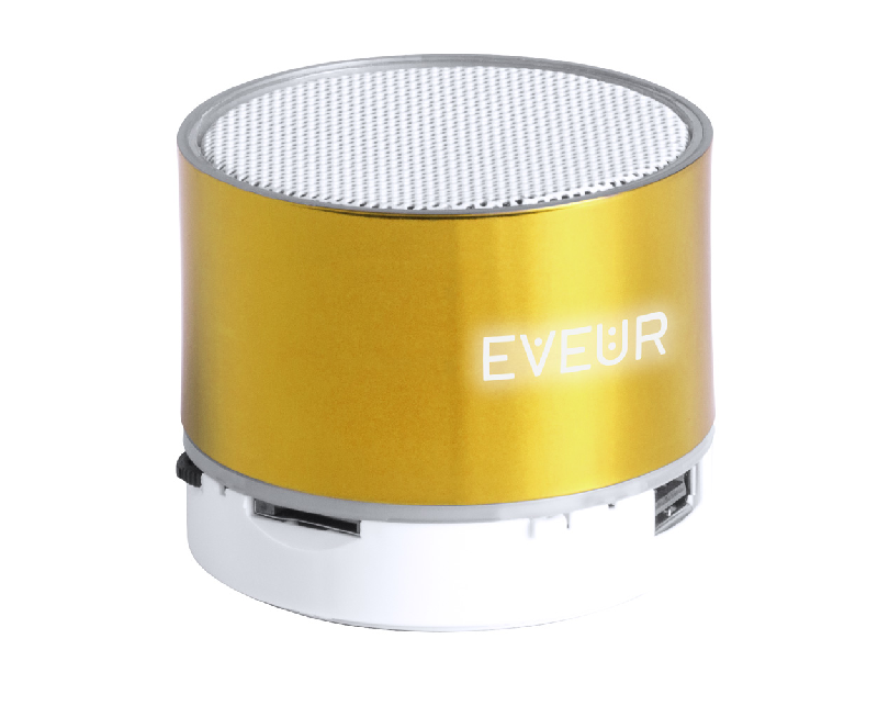 Enceinte Bluetooth - Boîtier en plastique - Pile rechargeable intégrée - LED pour gravure lumineuse - Fonction mains libres, radio et lecteur micro SD_0