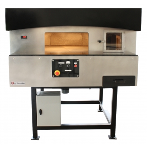 Four à pizza professionnel modèle 120 rotatif - Ø 120 cm - Four à bois avec sole rotative_0