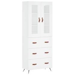 Helloshop26 - Buffet bahut commode armoire meuble de rangement organisateur cuisine salle de séjour salon haut 69,5 x 34 x 180 cm 02_0032746 - 300021_0