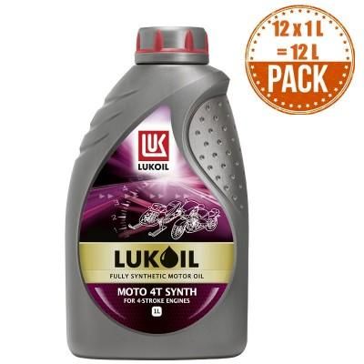 Huile moteur moto 4T synthétique 10W50 - 100% synthèse - Carton de 12 bidons de 1L_0