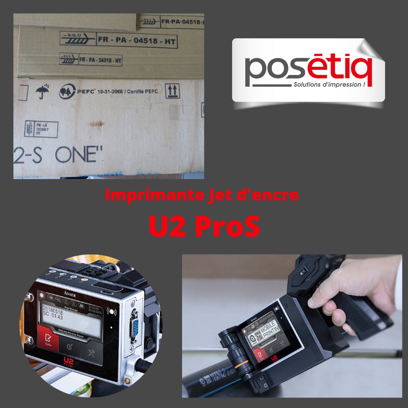 Imprimante jet d'encre haute résolution U2 ProS - fixe ou mobile - impression sur supports poreux et non poreux_0