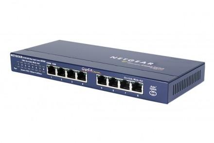 Switch Gigabit NETGEAR GS108E - 8 ports, détection duplex et montage mural inclus_0