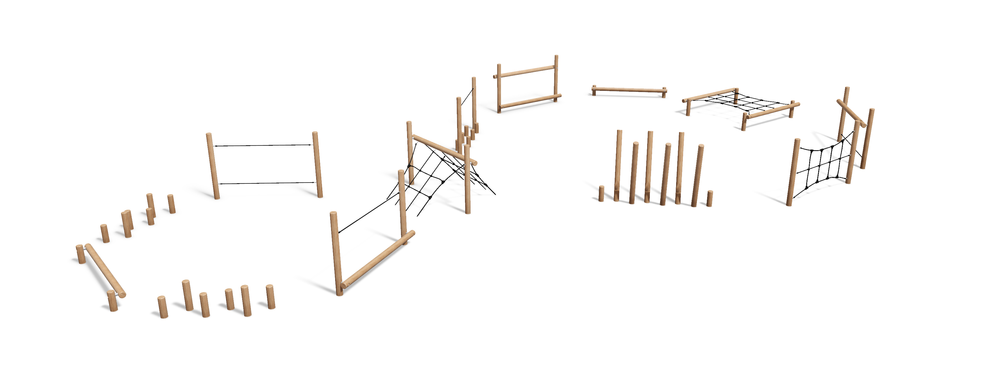 Parcours sportif en robinier pour enfants - réf 8061281 - hags_0