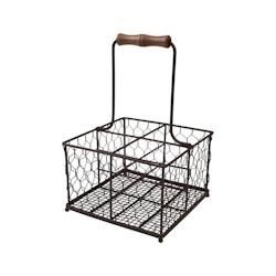 Porte-bouteilles provençal -  Marron  Métal T&g Woodware 20.5x20.5 cm - marron métal 5013338230020_0