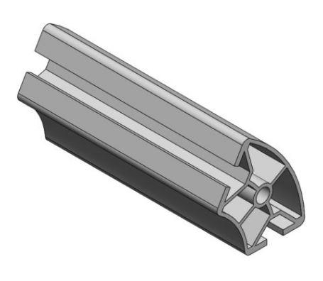 Profilé aluminium R30/60 60° - Moment d'inertie Ix 8.76 Cm4 / Iy 5.61 Cm4 - Barre de 6 mètres_0