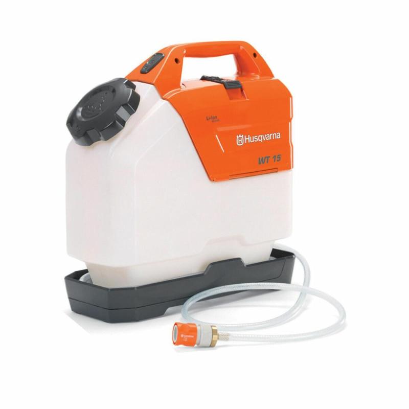 Réservoir d'eau sous pression 15L sur batterie Husqvarna WT 15i - pompe électrique, 0,9 bar, avec chargeur et batterie_0