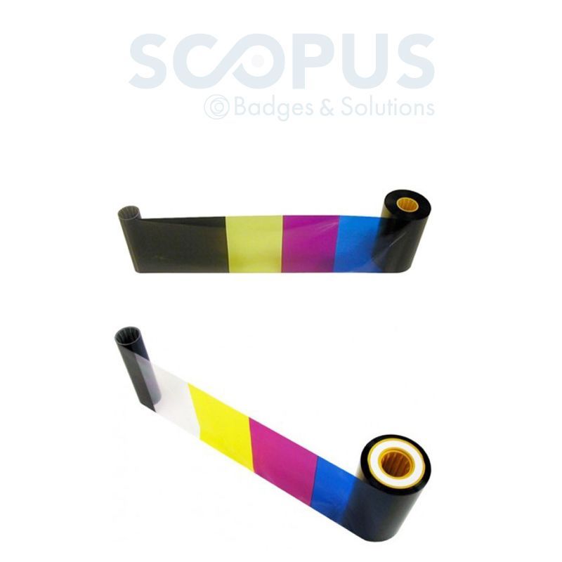 Ruban YMCK DIC10216 pour imprimante à badges Matica XID - compatible XID 8300/8600/XL8300/9300 - 1000 impressions_0