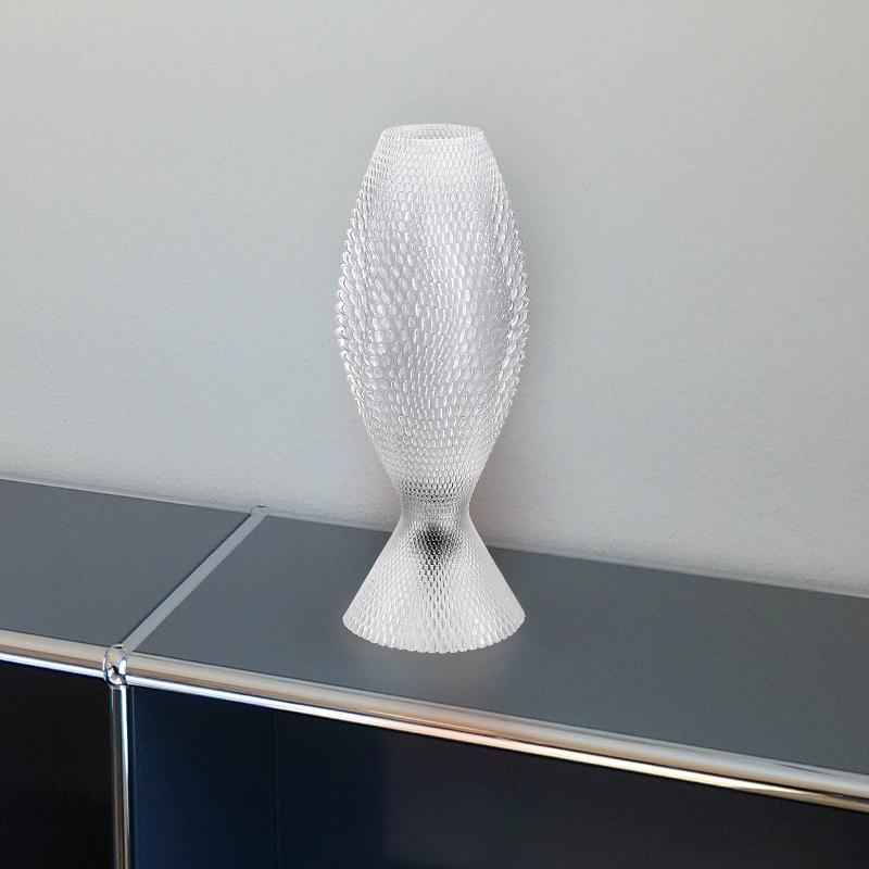 TAGWERK LAMPE À POSER KORAL EN BIOMATÉRIAU, VERRE TRANSPARENT 33 CM