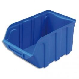 VISO BAC DE RANGEMENT À BEC 4L TEKNI AVEC PORTE ÉTIQUETTE EN POLYPROPYLÈNE BLEU L14XH12,5XP23CM