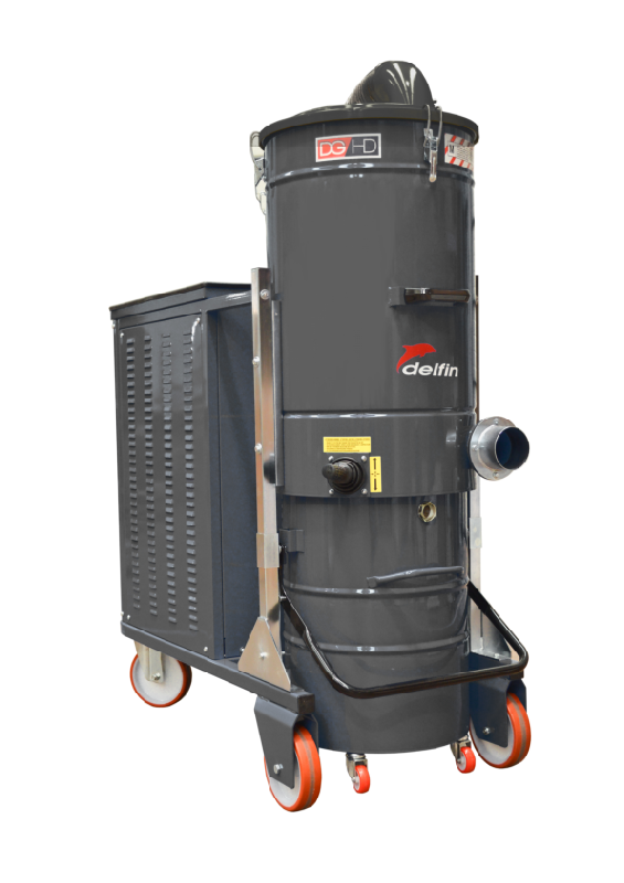Aspirateur industriel Delfin D/G150 ELF - 12,5 kW, 1100 m³/h, filtre polyester IP55_0