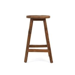 Bazar Bizar - Tabouret de Bar - Shibori - Naturel - marron Bois manufacturé JAHER003N_0