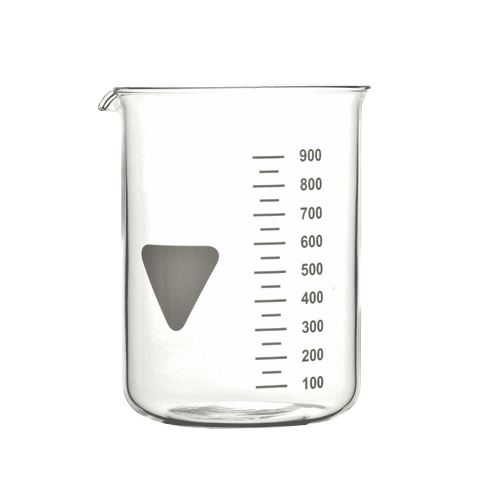 Bécher gradué en verre borosilicaté 3.3 - avec bec verseur - forme basse - graduation blanche - 5 ml à 10 L_0
