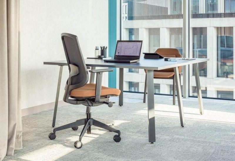 Bureau droit piètement métal DEEN A_0