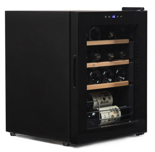 Cave à vins de vieillissement - 12 à 16 bouteilles - Porte vitrée anti-UV - Température réglable 5° à 18°_0