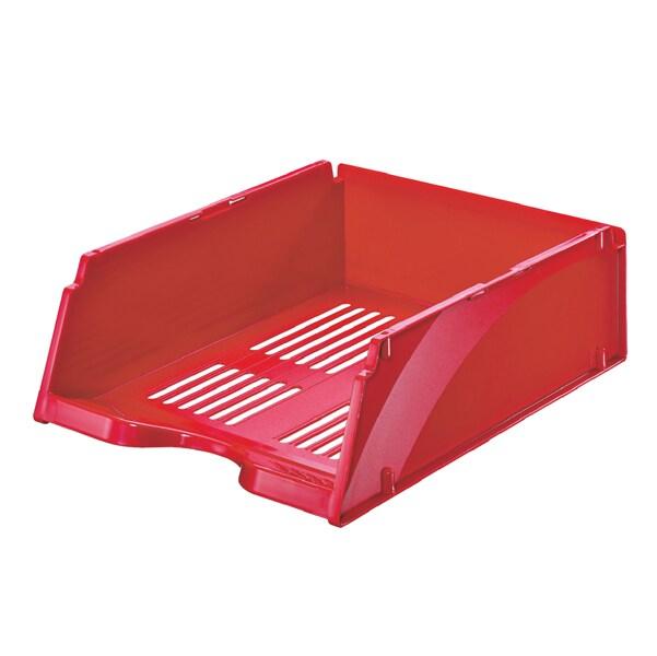 Esselte Lot de 6 Corbeille à courrier Transit Jumbo A4+, coloris rouge - rouge 15618_0