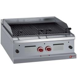 Grill pierre de lave gaz - grille de cuisson en acier inox AISI 304 - dimensions 650x500 mm - modèle G77/GP7TO-N_0