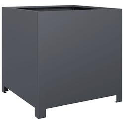 Helloshop26 - Jardinière bac lit surélevé plantes fleurs terrasse jardin 50 x 50 x 50 cm acier anthracite 02_0037652 - 3000214049069_0