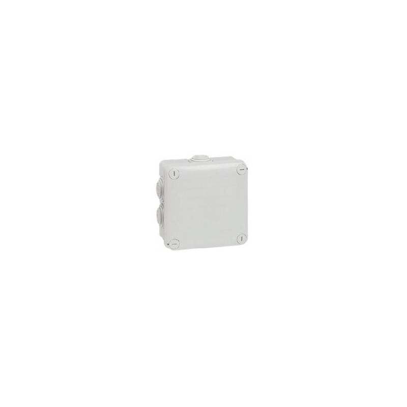 LEGRAND BOÎTE CARRÉE ÉTANCHE PLEXO GRIS 105X105X55 MM 092022