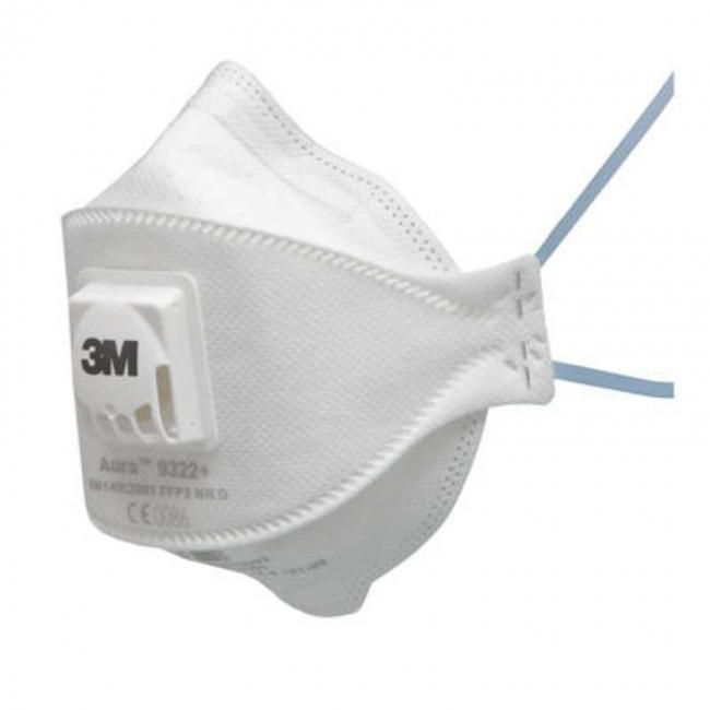 MASQUE ANTI-POUSSIÈRES AVEC SOUPAPE 3M FFP2 BOITE DE 10