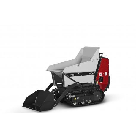 Mini dumper chenilles auto-chargeur Traker T45.1.1SL - capacité 450kg, largeur 68cm, moteur 5,5 CV_0