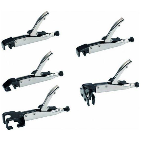 Pince étau à souder pour carrosserie - Kit de 5 pinces - Longueur 200 à 220 mm - 11576306_0