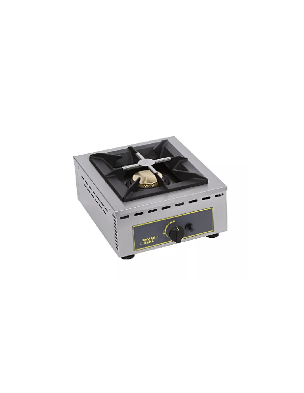 Réchaud gaz 1 feu - Acier inoxydable - Brûleur 7Kw - Roller Grill - Référence PGAZ7_0