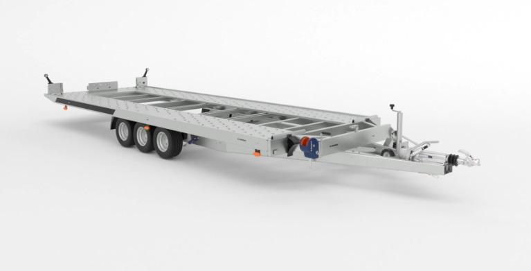Remorque porte voiture-plateau - 5,80 X 2,06 M - 3500 KG - MARTZ GTKIPPBAR 580/3_0