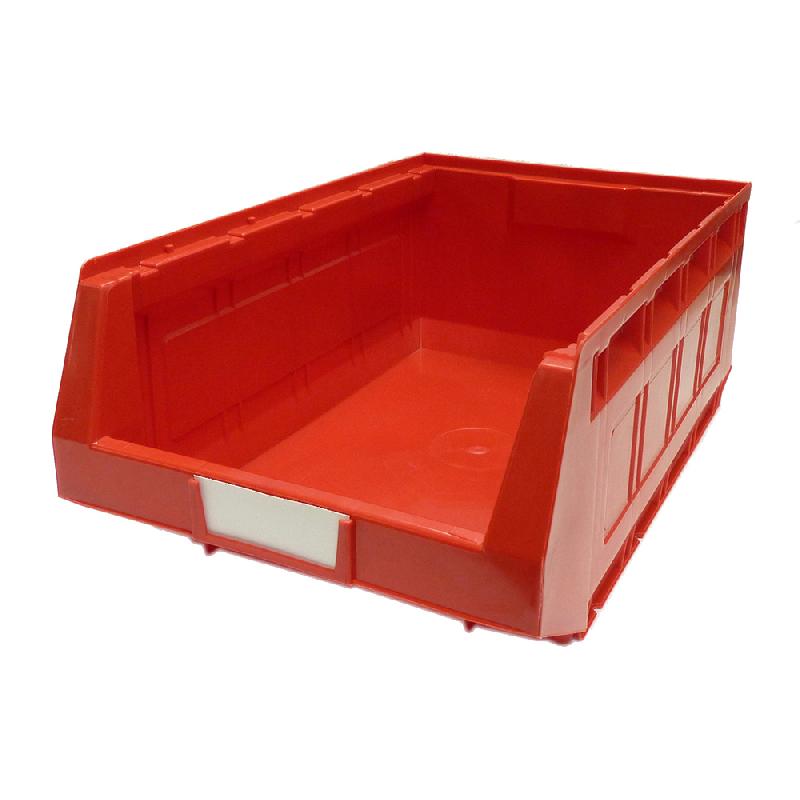 13020432 - Bac à Bec N°4 Rouge - Lot de 12 - Polyéthylène haute densité - 207x345x165 mm_0