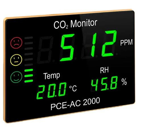 Afficheur de CO2 professionnel à grand écran - Bargraphe - PCE-AC 2000 - PCE INSTRUMENTS_0