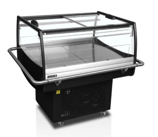 Bac réfrigéré libre service - Dimensions intérieures L1075 x P705 x H295 mm - Température -1 à +5 °C - Roulettes solides_0
