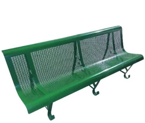 Banc public Mexico en tôle perforée 15/10e - 2 modèles disponibles - 200 cm de long_0