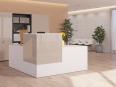 Banque d'accueil en angle TOPAZE avec retour - Deskono_0