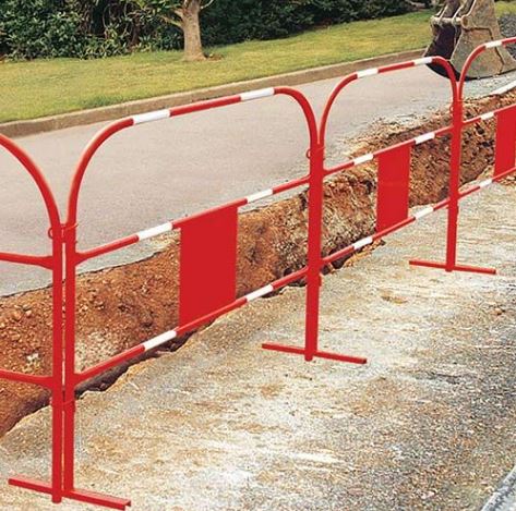 Barrière de chantier Procity - protection TP - acier - norme NF P 98-470 - l1500 mm / 7.2 kg_0