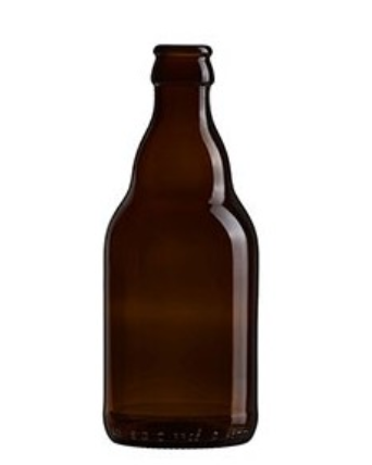 Bouteille de bière en verre 33cl couronne 26mm - steinie_0