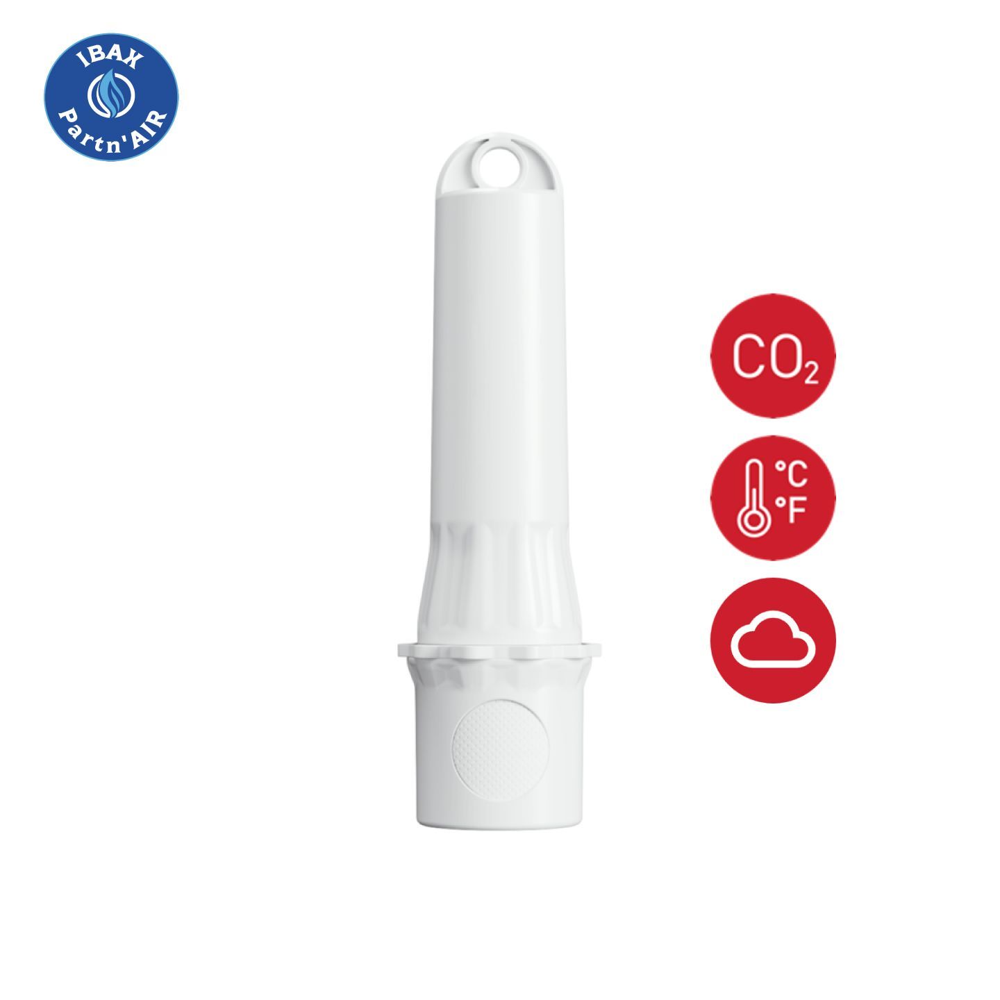 Capteur sonde de CO2 (0-9999 ppm), température (0°C à 50°C) et pression atmosphérique - IP67 - sans fil - autonomie 8 ans_0