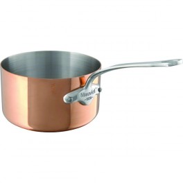Casserole cuivre et inox Mauviel M'Héritage M'150s - Monture fonte inox - Diamètre 16cm - Compatible gaz, plaque et four_0