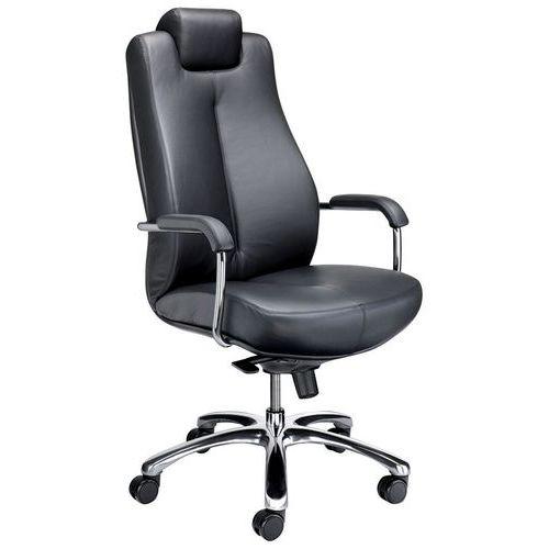CHAISE DE BUREAU SONATA CUIR NOIR ASS H MAX:555 - NOWY STYL