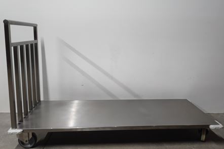 Chariot à dossier sur mesure en acier inoxydable pour le transport d'équipements scientifiques et industriels_0