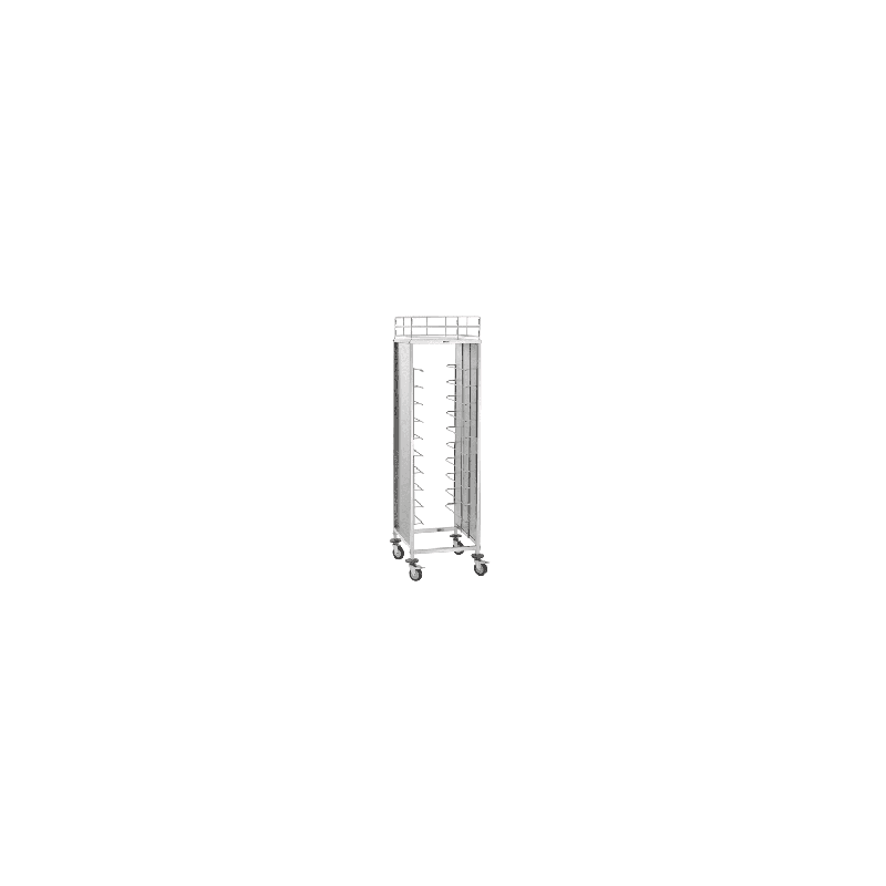 Chariot inox 10 x GN 1/1, GN 1/2, GN 1/3 & GN 2/3 (P)100 mm, combinaisons GN_0