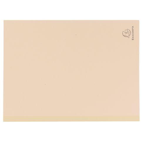 CHEMISE DOSSIER À SOUFFLET CARTE EXACOMPTA DOS TOILÉ 24 X 32 CM BULLE - PAQUET DE 25