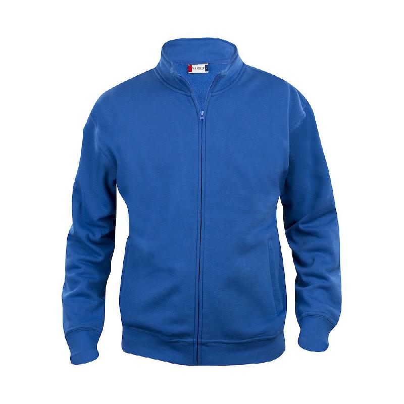 CLIQUE SWEAT BASIC ZIPPÉ HOMME BLEU ROYAL XXL