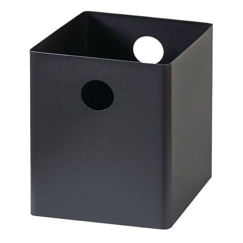 CORBEILLE À PAPIER 17 L STEEL NOIR