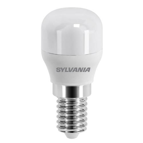 Ampoule LED E14 tube 1,8W 830 230V Sylvania - lumière blanche chaude - idéale pour réfrigérateurs et hottes_0