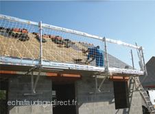 Échafaudage suspendu avec console de façade triangle acier - traversée de mur - 14 kg_0