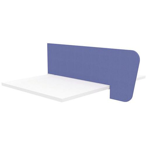 ECRAN DE SÉPARATION P.109CM TISSU BLEU + PINCES BLANCHES - QUADRIFOGLIO
