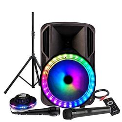 Enceinte karaoke 700w sono dj party batterie 12