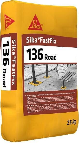 FastFix-136 Road - Micro-béton hydraulique monocomposant noir pour scellement et réfection routière - SIKA SIK667217_0