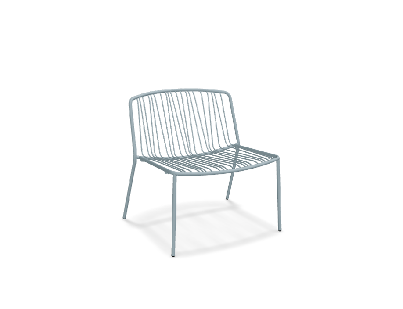 Fauteuil outdoor en métal BRIS - bleu_0